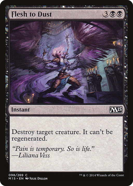 Flesh to Dust (M15-098) [Magic 2015] MTG Single Wizards of the Coast