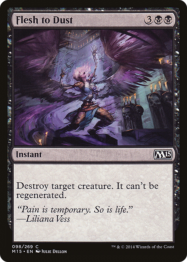 Flesh to Dust (M15-098) [Magic 2015] Foil MTG Single Wizards of the Coast