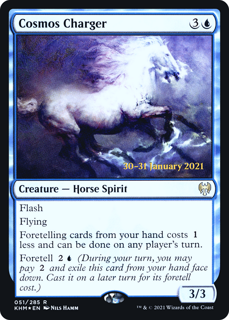 Cosmos Charger (PRE-51S) [Kaldheim Promos] Foil MTG Single Wizards of the Coast
