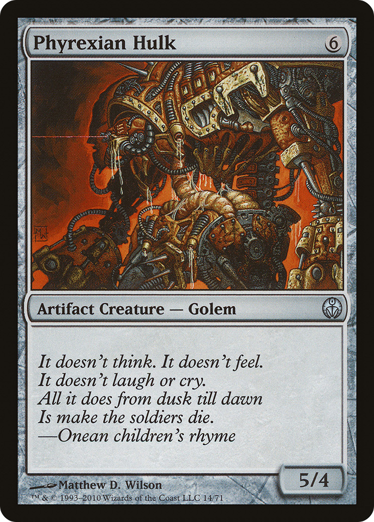 Phyrexian Hulk (DDE-014) [Misc] Duel Decks: Phyrexia vs. the Coalition MTG Single Wizards of the Coast