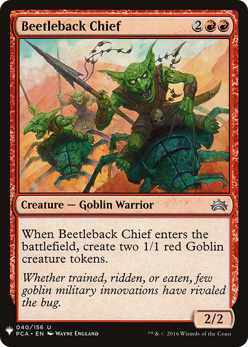 Beetleback Chief (LIST-PCA-40) [Mystery Booster] The List MTG Single Wizards of the Coast