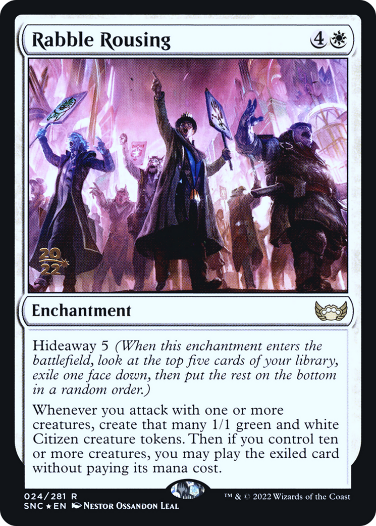 Rabble Rousing (PRE-024) [Streets of New Capenna Promos] Foil MTG Single Wizards of the Coast