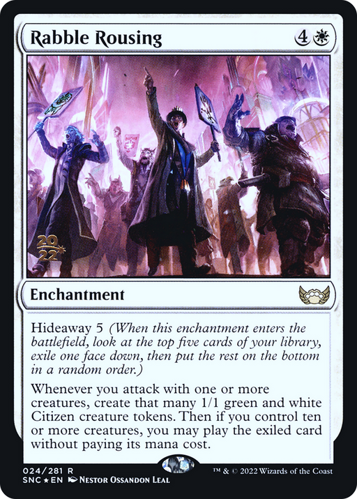 Rabble Rousing (PRE-024) [Streets of New Capenna Promos] Foil MTG Single Wizards of the Coast