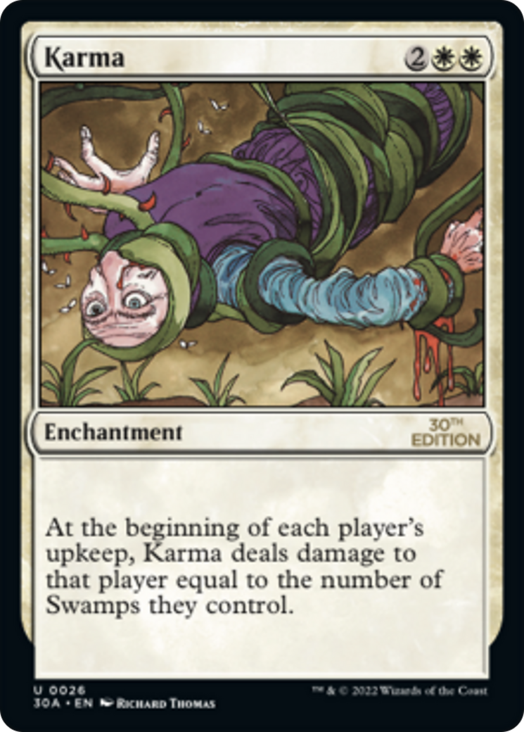 Karma (30A-026) [30th Anniversary Edition] MTG Single Wizards of the Coast