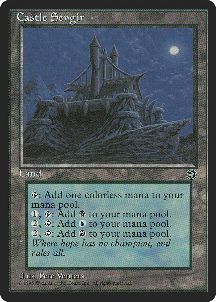 Castle Sengir (HML-113) [Homelands] MTG Single Wizards of the Coast