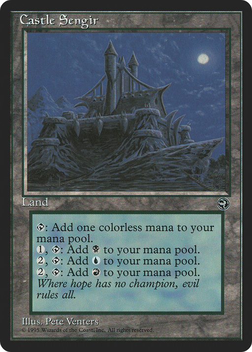 Castle Sengir (HML-113) [Homelands] MTG Single Wizards of the Coast