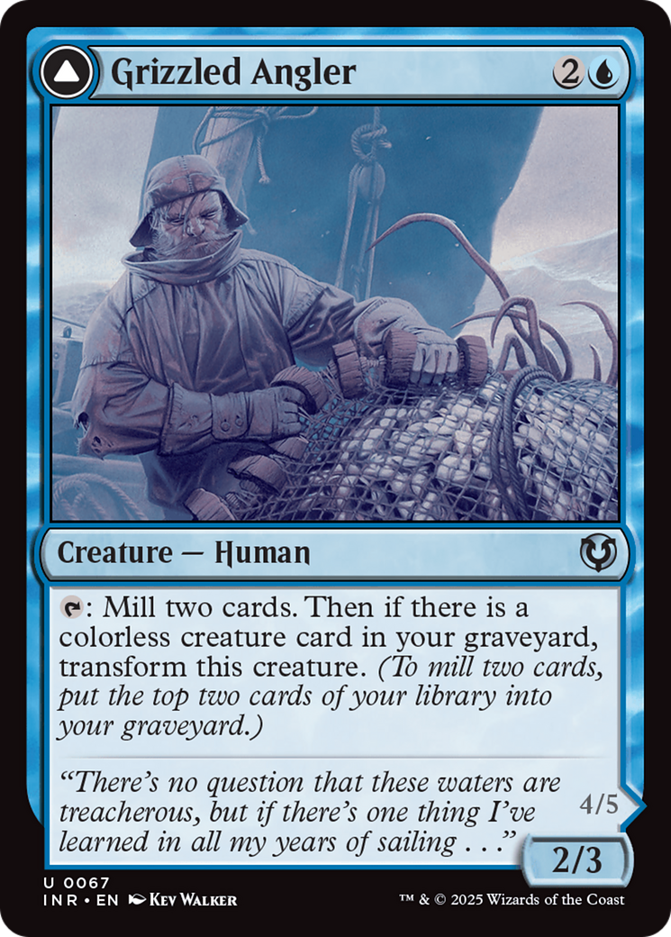 Grizzled Angler (INR-067) [Innistrad Remastered] Foil MTG Single Wizards of the Coast
