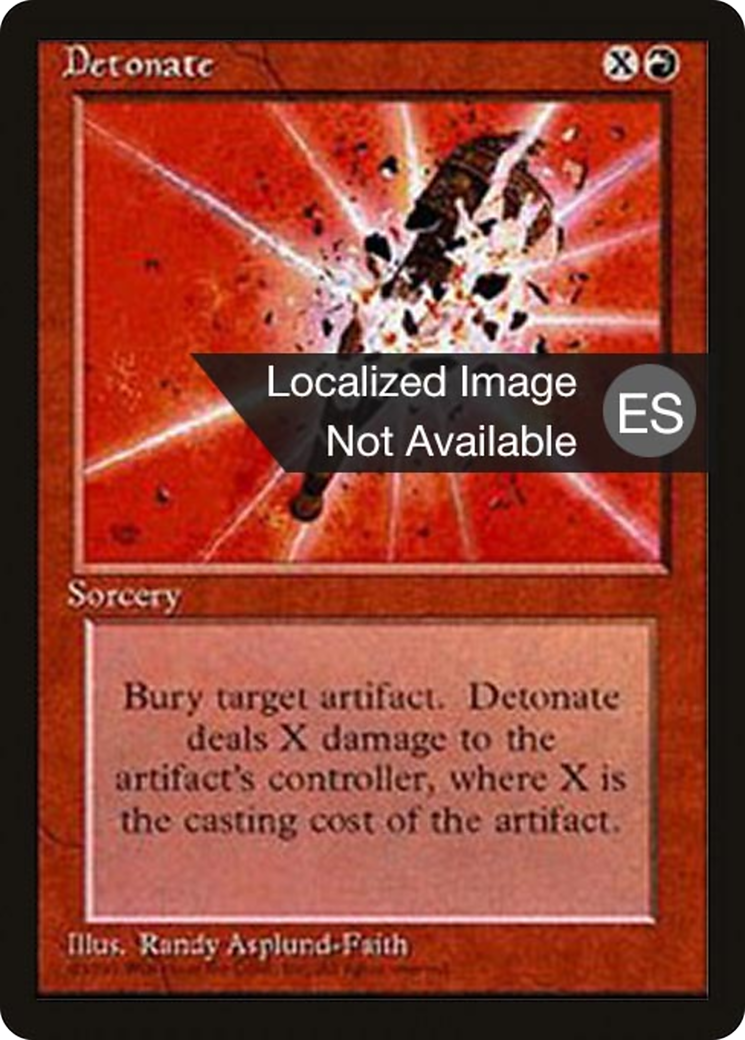 Detonate (4BB-) [Fourth Edition Foreign Black Border] MTG Single Wizards of the Coast
