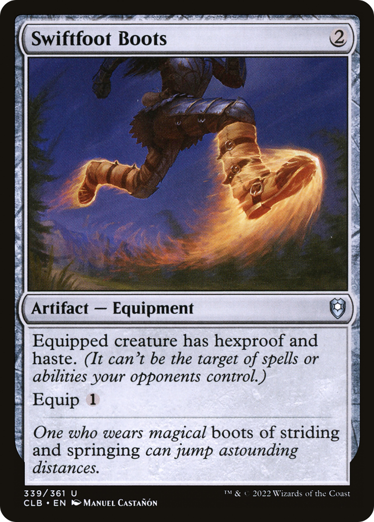 Swiftfoot Boots (CLB-339) [Commander Legends: Battle for Baldur's Gate] MTG Single Wizards of the Coast