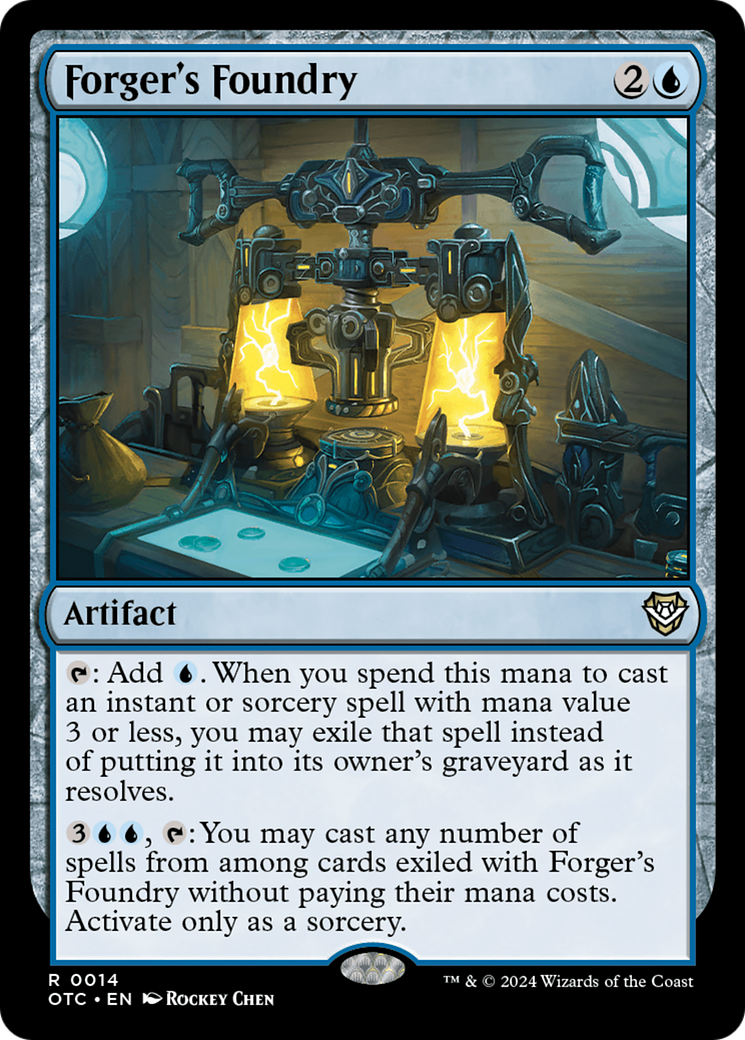 Forger's Foundry (OTC-014) [Outlaws of Thunder Junction Commander] MTG Single Wizards of the Coast