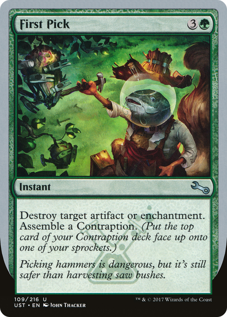 First Pick (UST-109) [Unstable] Foil MTG Single Wizards of the Coast