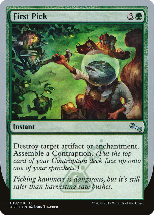 First Pick (UST-109) [Unstable] Foil MTG Single Wizards of the Coast