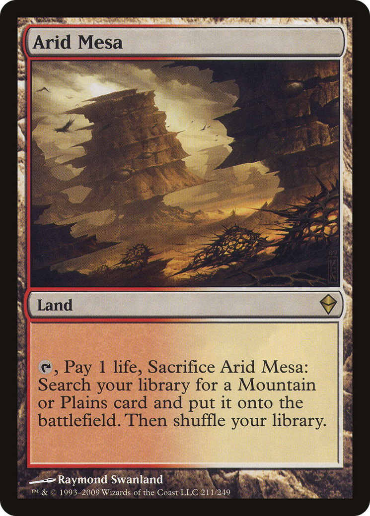 Arid Mesa (ZEN-211) [Zendikar] Foil MTG Single Wizards of the Coast