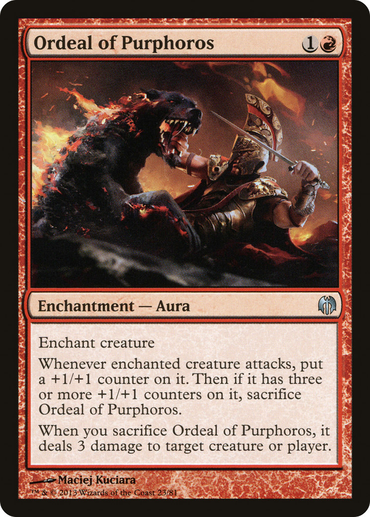 Ordeal of Purphoros (DDL-023) [Misc] Duel Decks: Heroes vs. Monsters MTG Single Wizards of the Coast
