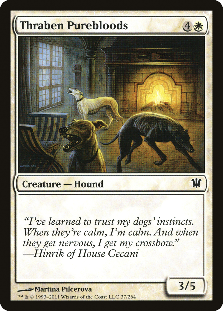 Thraben Purebloods (ISD-037) [Innistrad] Foil MTG Single Wizards of the Coast