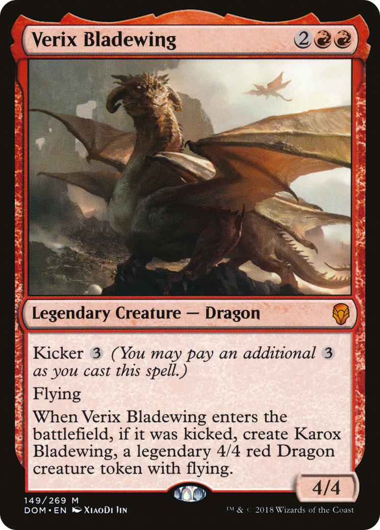 Verix Bladewing (DOM-149) [Dominaria] MTG Single Wizards of the Coast