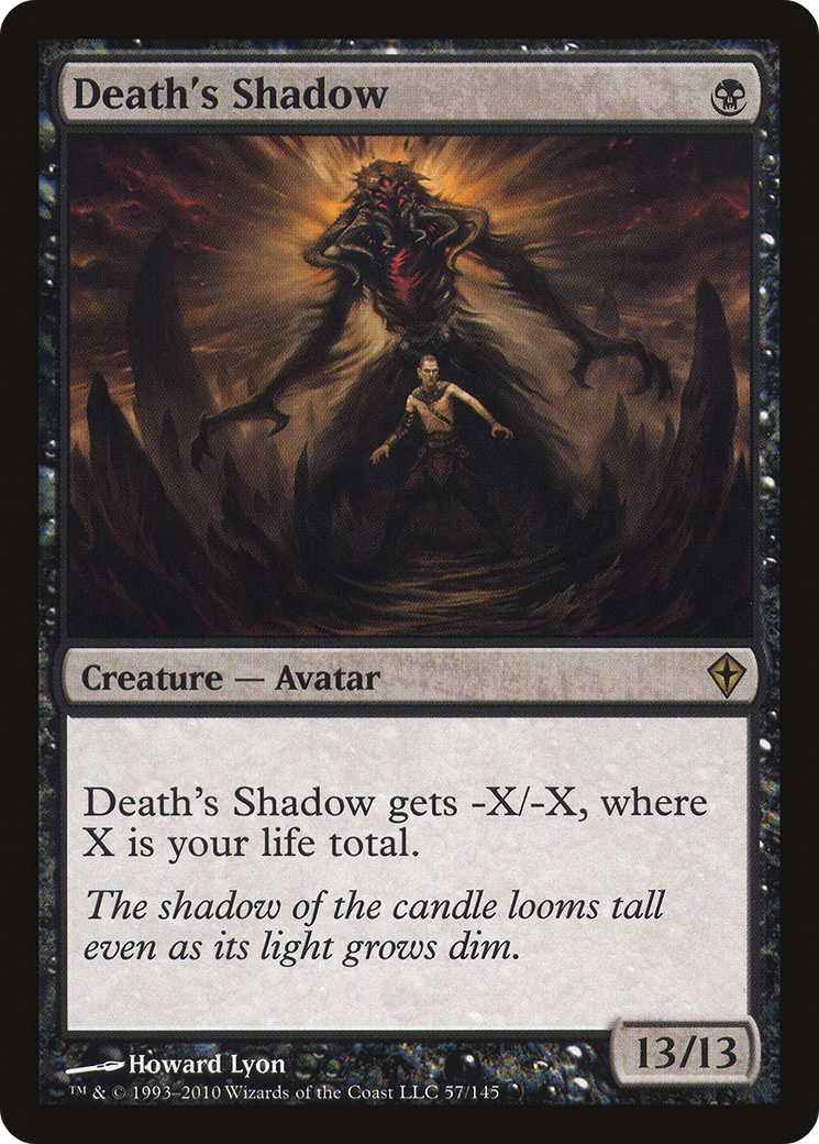 Death's Shadow [Worldwake] MTG Single Magic: The Gathering
