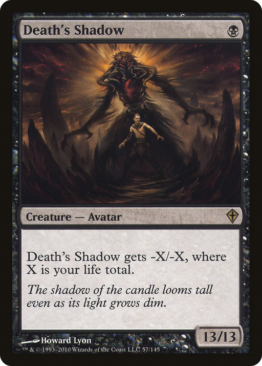 Death's Shadow (WWK-057) [Worldwake] Foil MTG Single Wizards of the Coast