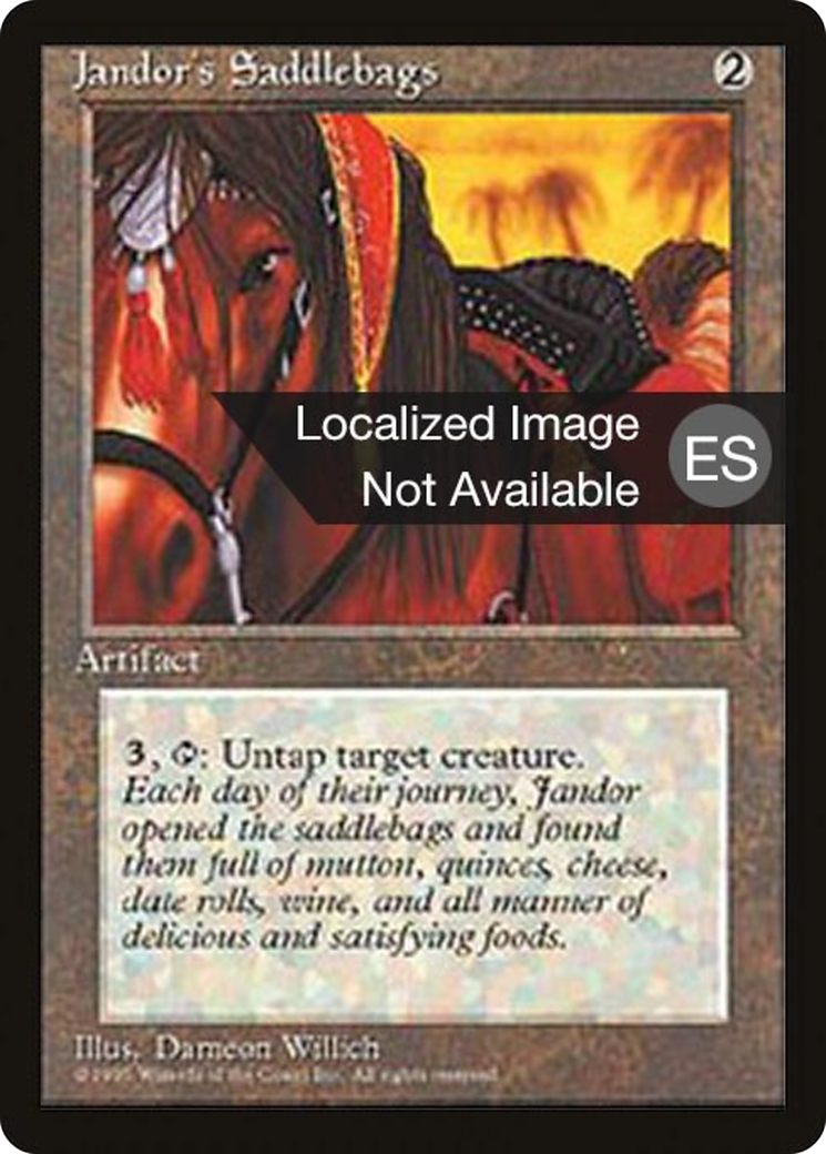 Jandor's Saddlebags (4BB-) [Fourth Edition Foreign Black Border] MTG Single Wizards of the Coast
