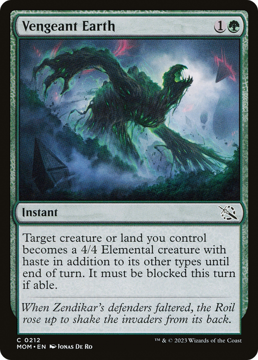 Vengeant Earth (MOM-212) [March of the Machine] MTG Single Wizards of the Coast