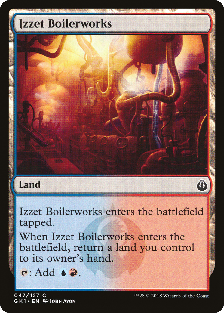 Izzet Boilerworks (GR1-047) [Misc] GRN Guild Kit MTG Single Wizards of the Coast