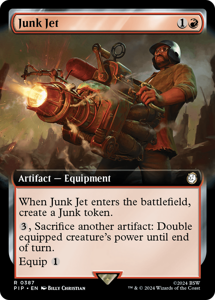 Junk Jet (PIP-387) [Fallout] (Extended Art) MTG Single Wizards of the Coast