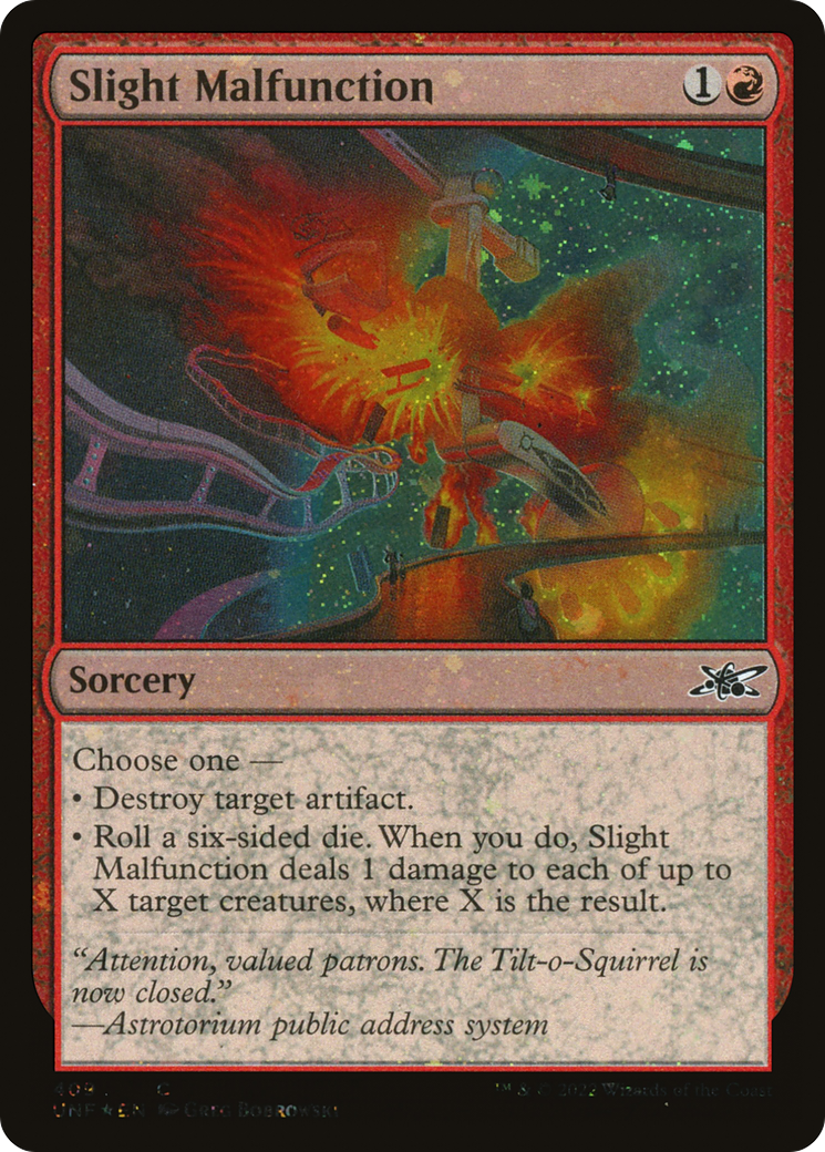 Slight Malfunction (Galaxy Foil) (UNF-409) [Unfinity] Foil MTG Single Wizards of the Coast
