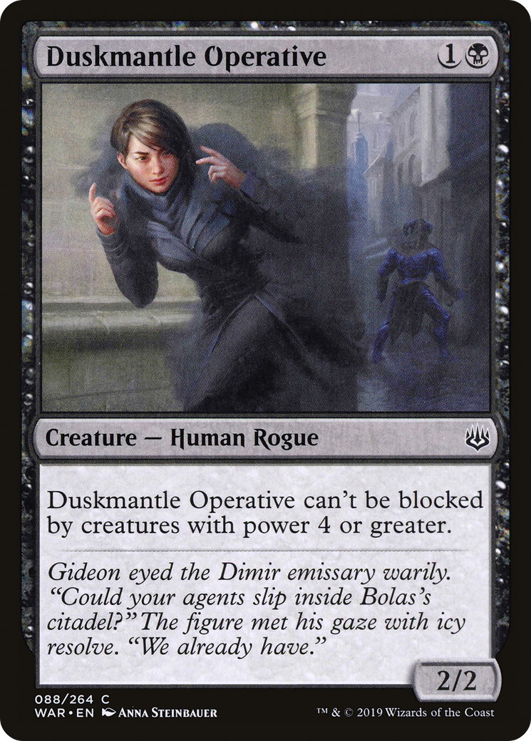 Duskmantle Operative (WAR-088) [War of the Spark] Foil MTG Single Wizards of the Coast
