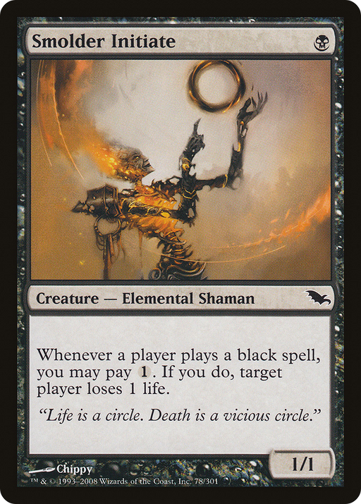 Smolder Initiate (SHM-078) [Shadowmoor] MTG Single Wizards of the Coast