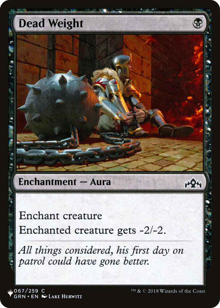 Dead Weight (LIST-GRN-67) [Mystery Booster] The List MTG Single Wizards of the Coast