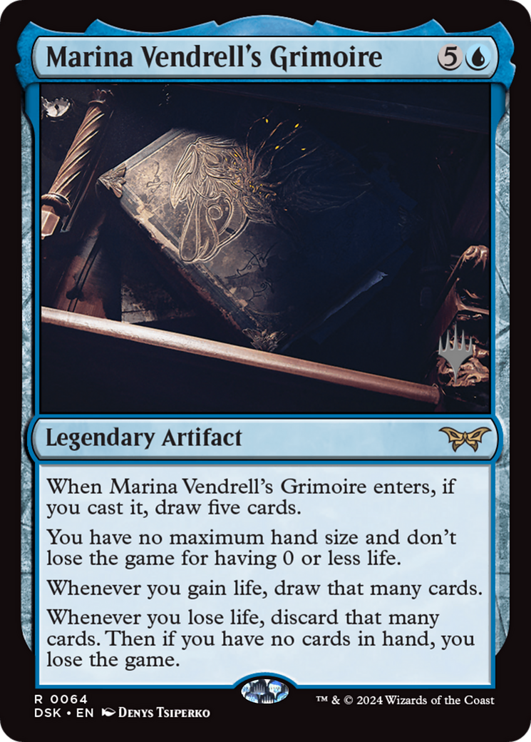 Marina Vendrell's Grimoire (PPDSK-064) [Duskmourn: House of Horror Promos] MTG Single Wizards of the Coast