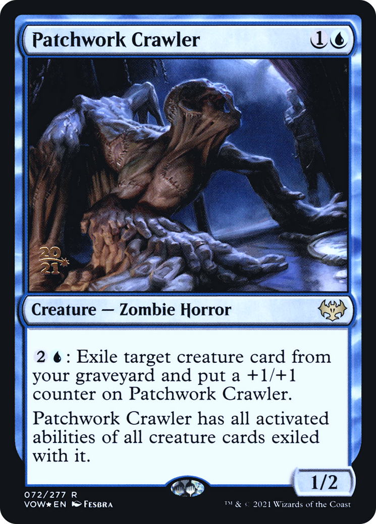 Patchwork Crawler (PRE-72S) [Innistrad: Crimson Vow Promos] Foil MTG Single Wizards of the Coast