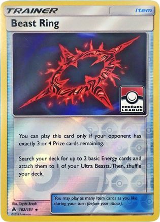 Beast Ring - 102/131 (Pokemon League) Reverse Holofoil [Promos: League & Championship Cards] Pokemon Single Pokémon