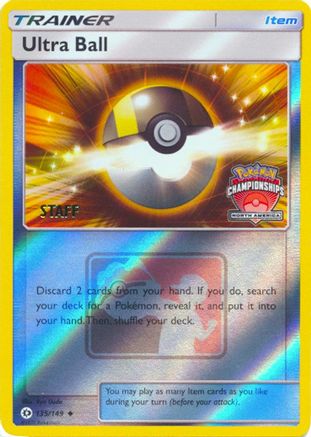 Ultra Ball 135/149 (North America Championships) [Staff] () Reverse Holofoil [Promos: League & Championship Cards] Pokemon Single Pokémon