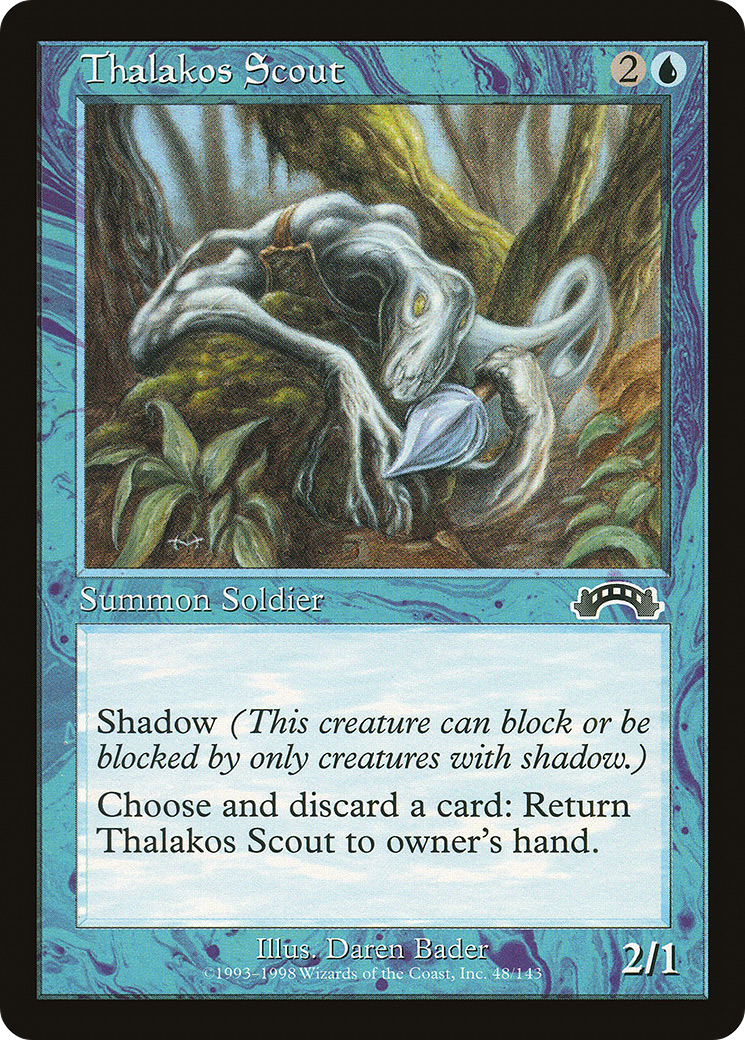 Thalakos Scout (EXO-048) [Exodus] MTG Single Wizards of the Coast