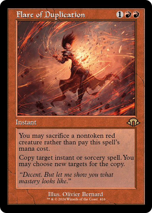 Flare of Duplication (MH3-416) [Modern Horizons 3] Foil MTG Single Wizards of the Coast