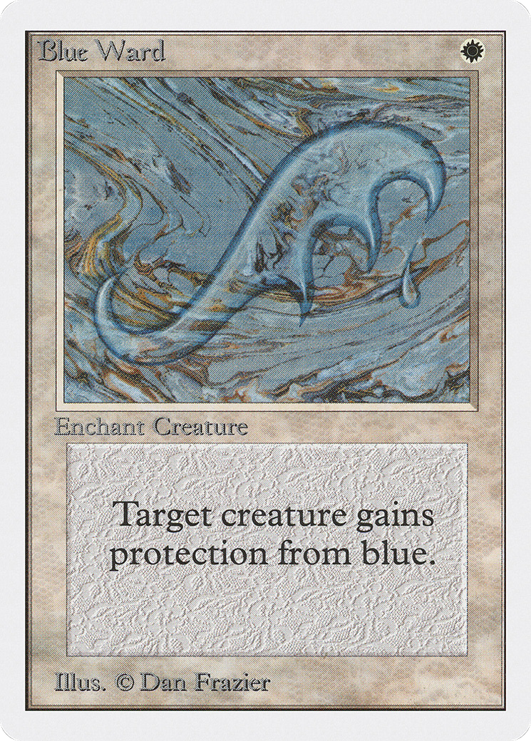 Blue Ward (2ED-008) [Oldschool] Unlimited Edition MTG Single Wizards of the Coast
