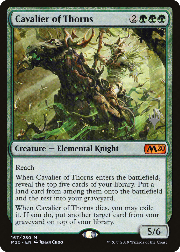Cavalier of Thorns (PPM20-167P) [Core Set 2020 Promos] Foil MTG Single Wizards of the Coast