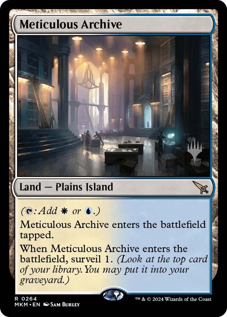 Meticulous Archive (PPMKM-264) [Murders at Karlov Manor Promos] MTG Single Wizards of the Coast