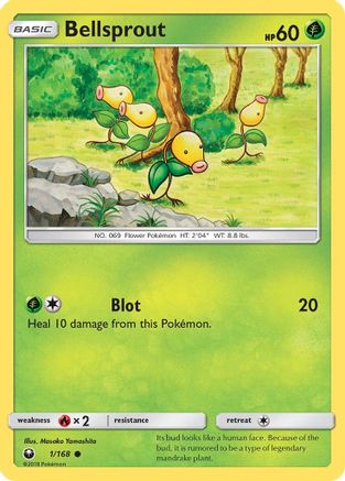 Bellsprout (1/168) [SM: Celestial Storm] Pokemon Single Pokémon