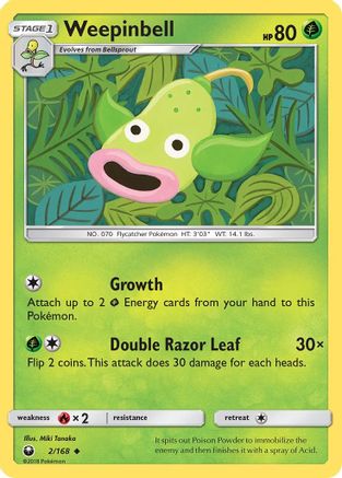 Weepinbell (/168) Reverse Holofoil [SM: Celestial Storm] Pokemon Single Pokémon