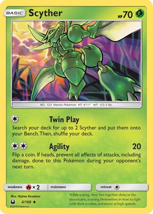 Scyther (/168) Reverse Holofoil [SM: Celestial Storm] Pokemon Single Pokémon