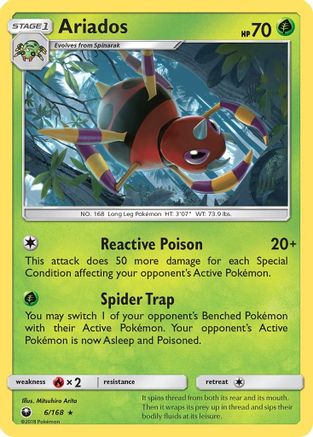 Ariados (/168) Reverse Holofoil [SM: Celestial Storm] Pokemon Single Pokémon