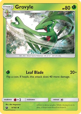 Grovyle (9/168) [SM: Celestial Storm] Pokemon Single Pokémon