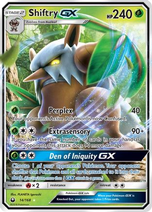 Shiftry GX (14/168) Holofoil [SM: Celestial Storm] Pokemon Single Pokémon