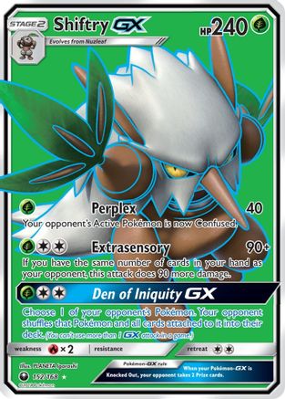 Shiftry GX (Full Art) (/168) Holofoil [SM: Celestial Storm] Pokemon Single Pokémon