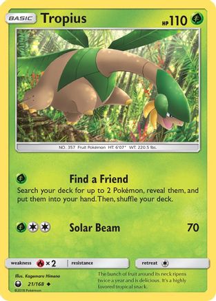 Tropius (/168) [SM: Celestial Storm] Pokemon Single Pokémon
