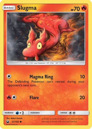Slugma (23/168) Reverse Holofoil [SM: Celestial Storm] Pokemon Single Pokémon