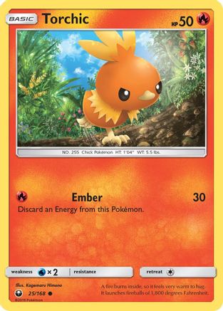 Torchic (25/168) Reverse Holofoil [SM: Celestial Storm] Pokemon Single Pokémon
