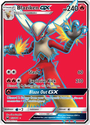 Blaziken GX (Full Art) (/168) Holofoil [SM: Celestial Storm] Pokemon Single Pokémon